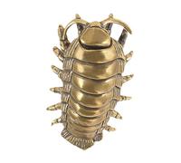 OJREEUB Giant Isopod Design Door Pull Closet Easy to Install Hotel Brass Door Handle Dark Gold