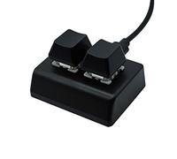 OJREEUB Mechanical Gaming Keyboard Backlit 2 Key for Audio Programming Gaming Switch Black