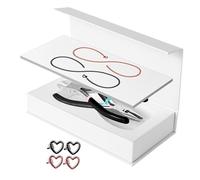 OJREEUB Permanent Bracelet Kit Bracelet Making for Couples for Summer Valentines Day 1 Black 1 Rose Gold, Chain Length 23cm