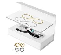 OJREEUB Permanent Bracelet Kit Bracelet Making for Couples for Summer Valentines Day 1 Silver 1 Gold, Chain Length 23cm