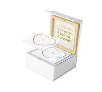 OJREEUB Permanent Bracelet Kit Portable for Anniversary Date Activity Valentines Day 1 Silver 1 Gold, 12x12x5cm
