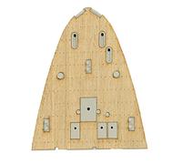 OJREEUB Wooden Deck for 1/350 HMS Ark Royal Aircraft Carrier 65307 Modified Parts