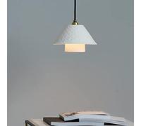 OJRG TONFON Home Ceramic Chandelier E14 Brass Pendant Light Modern Bedroom Bedside Ceiling Light Fixture Japanese Tatami Hanging Light for Kitchen Island Dining Room Hallway Bar Living Room