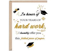 OJsensai Funny Graduation Card, Humorous Graduation Card for Him Her, Gag Graduation Card for Son Daughter