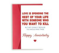 OJsensai Happy Anniversary Card for Couple Husband Wife,Wedding anniversary Card,Valentine Day Gifts,Anniversary and Retirement