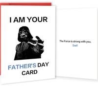 OJsensai Star Wars Fathers Day Card, Funny Father's Day Darth Vader Gifts for Husband Dad Daddy Son, I Am Your Fathers Day Card