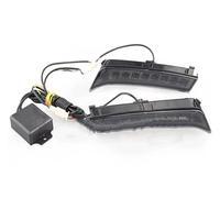 OJTEMHBH Front Light Assembly Assy For Subaru For Forester 2013-2018 LED DRL Daytime Running Light Fog Lights Headlight Turn Signal Lamp With Wire Harness Front Lamp Assembly(White and yellow)