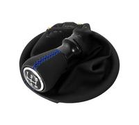 OJTEMHBH Stick Car Shifter for Citroen for Berlingo III MK3 for Peugeot Partner 2008-on Car Gear Shift Knob Lever Shifter Stick Gaiter Boot Cover PU Leather Gearshift Knob(Blue line)