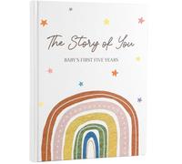 ojustbeok Keepsake Baby Memory Book for Baby Boy Girl First 5 Year Baby Scrapbook Photo Album Rainbow Baby Memory Book Journal the Story of Your Baby Book for Newborn Baby Gifts Pregnant Women