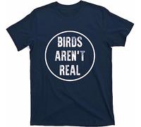 OJWKSXLL Birds aren't Real Conspiracy Circle Design T-Shirt(Small)