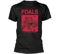 OJWKSXLL Foals 'Everything Not Saved Will Be LostDiamond Flower' Black T-Shirt(3X-Large)