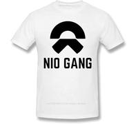 OJWKSXLL WBS WallStreetBets 2021 T-Shirt NIO Gang Crewneck Cotton for Men White(Medium)