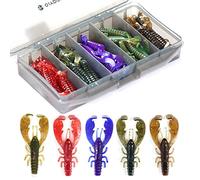 OJY&DOIIIY Crawfish Lures for Bass Fishing,TRD Soft Plastic Fishing Lures,Crayfish Lure for Ned Rig 35 PCs
