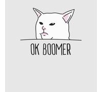 Ok Boomer Cat Women's T-Shirt - Grey - L - Grey