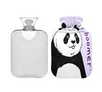 Ok Boomer Panda hot Water Bottles with Soft Cover 2L hot Water Bag for Menstrual Cramps Neck Shoulder Warmer compresas calientes para el vientre