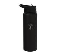 Ok But First Campfire - Funny Minimalist Camping Lover Stainless Steel Insulated Water Bottle