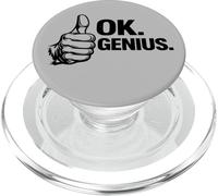 OK Genius - Sarcastic Confident False Motivation PopSockets PopGrip for MagSafe