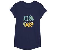 OK It's Not to Be OK - Emotional Wellness for All T-Shirt, Girls, Navy, Large