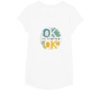 OK It's Not to Be OK - Emotional Wellness for All T-Shirt, Girls, White, Small