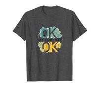 OK It's Not to Be OK - Emotional Wellness for All T-Shirt, Men, Dark Heather Grey, XL