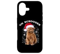 OK Scrooger Funny Cat Scrooge Christmas Boomer Humor Case for iPhone 17