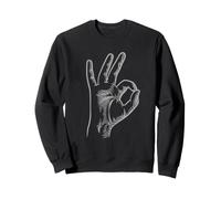 OK Scuba Diving, free diving hand symbol Sweatshirt