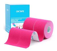 OK TAPE Kinesiology Tape Basic Original Cotton Elastic Athletic Tape for Support and Recovery, 5cmx5m Uncut Roll - 2 Rolls,Pink