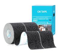 OK TAPE Kinesiology Tape Roll, Unshortened Kinesiology Tape, Pro Tape and Waterproof K Tape, for Pain Relief, Muscle Support, Versatile Kinetic Tape, 2 x 16.4 Inches, Grey