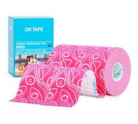 OK TAPE PRO Kinesiology Tape Physio Sports Injury Muscle Tape for Shoulder, Knee, Ankle Shin Splints Support,Free Cut Sports Tape 5cm x 5m,2 Rolls,Pink