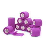 OK TAPE Self Adherent Cohesive Bandages Wrap 12 Rolls, 5cmX4.5m, Non-Woven Self Adhesive Athletic Sports wrap Tape (Light Purple, 5cm x 4.5m)