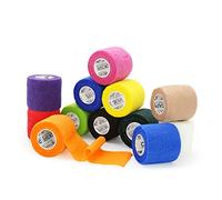OK TAPE Self Adherent Cohesive Bandages Wrap 12 Rolls, 5cmX4.5m, Non-Woven Self Adhesive Athletic Sports wrap Tape,Mixed Colors