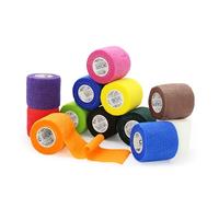 OK TAPE Self Adherent Cohesive Bandages Wrap 12 Rolls, 5cmX4.5m, Non-Woven Self Adhesive Athletic Sports wrap Tape,Mixed Colors