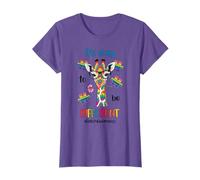 Ok to Be Different Autism Awareness Giraffe Unisex Adult T-Shirt