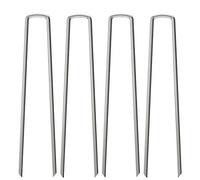 OK5STAR 50 Pack 12" Garden Stakes Pins,Heavy Duty Garden Landscape Staples Stakes Pins Galvanized Landscape Fabric Staples Sod Ground Staple for Anchoring Weed Barrier Fabric