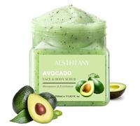 O'KADY Avocado Body Scrub,Body Exfoliator Scrub,Lighten Hyperpigmentation, Help Plump & Smooth Skin, Exfoliating Body Skin Care with Men and Women 350ML