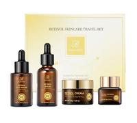 O'KADY Retinol Skincare Set,Anti Aging Skincare Routine Kit with Retinol Facial Essence, Eye Essence, Face Cream,Eye Cream,Facial Kit for Glowing Skin for Women with Valentine,Birthday,Halloween