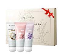 O'KADY Travel-Sized Hand Cream Gift Set, 3 Pack Moisturizing Formula with Shea Butter & Vitamin E, Lightweight Non-Greasy Fast Absorption, for Women & Men, Valentines Day Gifts