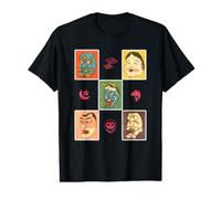 Okame Hannya Japanese Folk Masks Lucky Comic Art Design Value Graphic T-Shirt