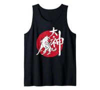 Okami Amaterasu Sun God Wolf The Great Wave Video Game Tank Top