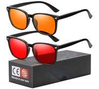 Okany 2 Pack Blue Light Blocking Glasses Amber Day & Red Night Men & Women