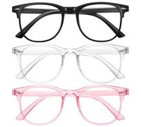 Okany 3 Pack Blue Light Blocking Glasses Women Men, Round Computer Glasses