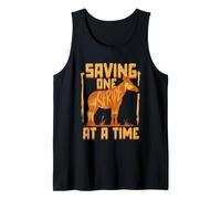 Okapi Animal Saving One Stripe at A time Tank Top