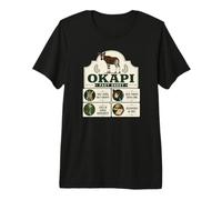 Okapi Facts Blue Tongue Congo Rainforest Animal Premium T-Shirt