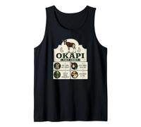 Okapi Facts Blue Tongue Congo Rainforest Animal Tank Top