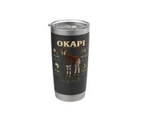 Okapi Forest Giraffe Diet Height Status Facts Stainless Steel Insulated Tumbler