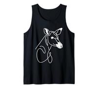 Okapi Line Art Design Wildlife Animal Illustration Tank Top