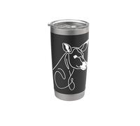 Okapi Line Art Wildlife Lover Stainless Steel Insulated Tumbler
