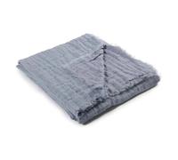 Okapi linen throw Blue 150x200