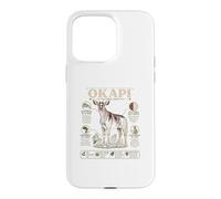 Okapi The Forest Giraffe Wildlife Facts Lover Case for iPhone 15 Pro Max