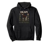 Okapi The Forest Giraffe Wildlife Facts Lover Pullover Hoodie